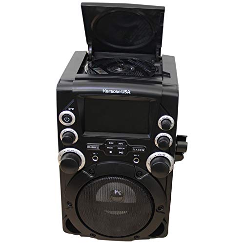 Karaoke USA GQ740 CD+G Karaoke System - Sing in Style with Colorful Lights and Lyric Display ??