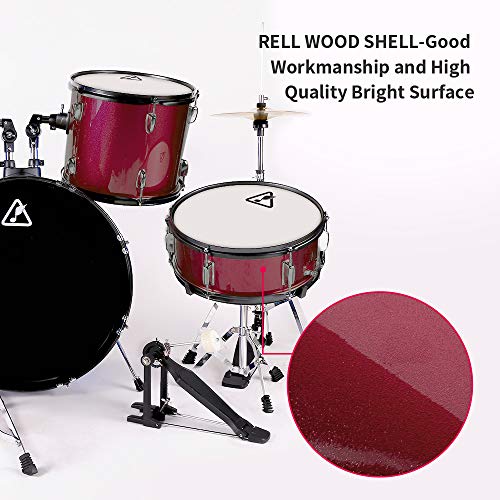 22inch 5 Piece Adults Drum Set, Les Ailes de la Voix Complete Full Size