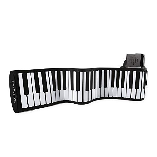 Roll Up Piano, Foldable Thickened Keys Flexible Soft Silicon Electric