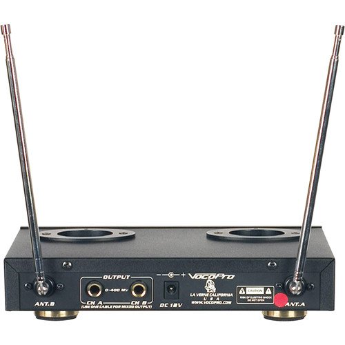 VocoPro Channel VHF Rechargeable Wireless Microphone System