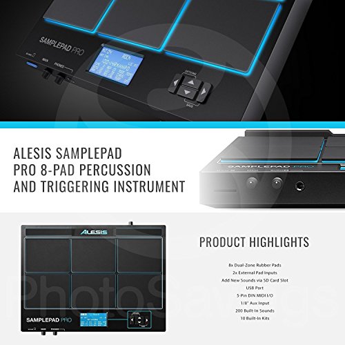 SamplePad Pro Bundle: Unleash Percussive Mastery with 8-Pad Instrument, Meteor Mic, Headphones, and More! ??️