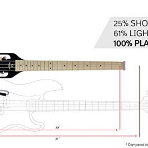 Traveler Guitar Ultra-Light Acoustic-Electric Bass Guitar (ULB BKGMP) - Image 3