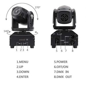 HSL Moving Head Stage Light Head Light Spotlight - Image 3