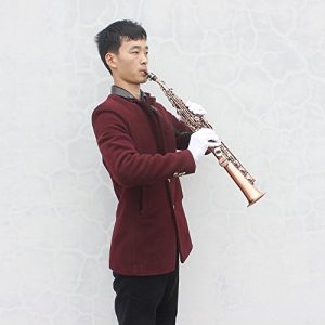 ammoon LADE Straight Bb Soprano Saxophone Sax Woodwind Instrument - Image 3