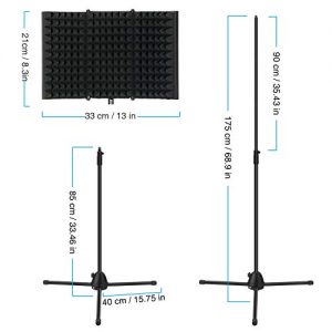 TONOR Microphone Isolation Shield and Stand Kit - Image 4