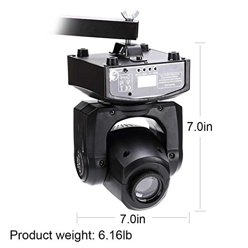 U`King LED Moving Head Light Spot 4 Color Gobos Light