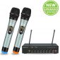 Wireless Microphone, UHF Dual Wireless Handheld Karaoke Dynamic Microphone