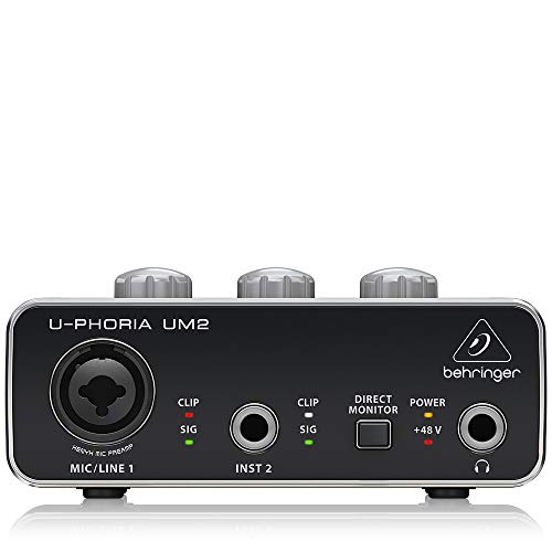 BEHRINGER Audio Interface, Black, 1-Channel