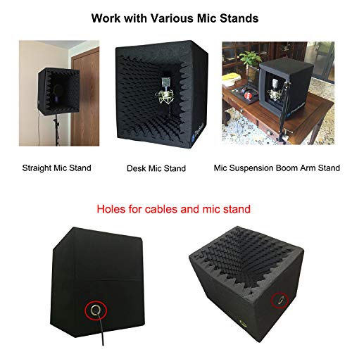 TroyStudio Portable Sound Recording Vocal Booth - Acoustic Isolation for Clear Recordings
