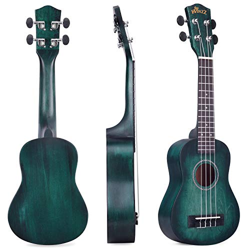 WINZZ 21 Inches Soprano Ukulele Vintage Hawaiian