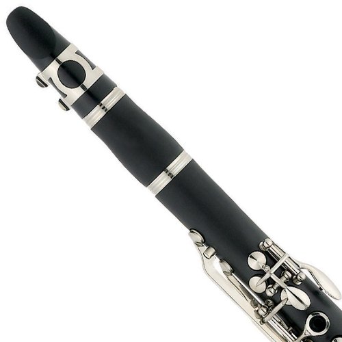 Mendini Black Ebonite B Flat Clarinet with Case, Stand, Pocketbook