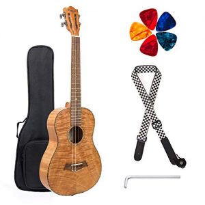 Classical Ukulele Kit Tiger Flame Okoume Wood