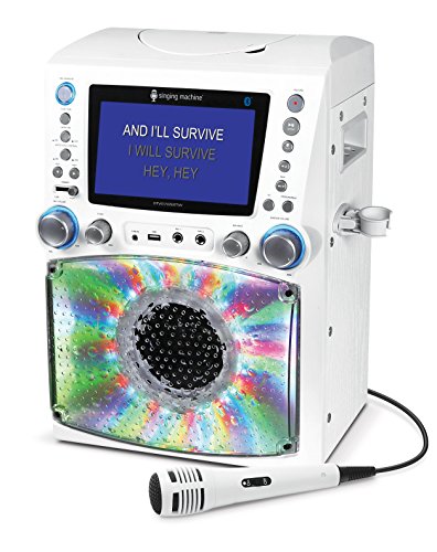 Singing Machine Bluetooth Karaoke Machine with Disco Lights