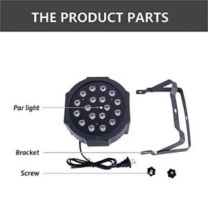 LED Par Light-Nurxiovo 4PCS DMX Stage Lights LED Par Lighting - Image 4