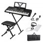 ADM 61 Key Portable Electronic Keyboard Piano Beginner Kit with Stand