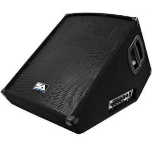 Seismic Audio -Powered 2-Way 15" Floor / Stage Monitor Wedge Style