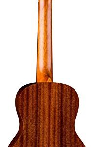 Luna Tattoo Concert Mahogany Ukulele with Gig Bag, Satin Natural - Image 4