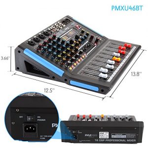 4-Channel Bluetooth Studio Audio Mixer - DJ Sound Controller Interface - Image 3
