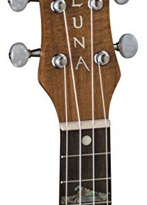 Luna High Tide Koa Acoustic/Electric Soprano Ukulele - Image 4