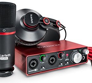 Focusrite Scarlett 2i2 Studio (2nd Gen) USB Audio Interface and Recording Bundle