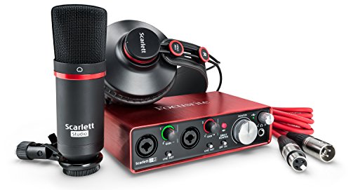Focusrite Scarlett 2i2 Studio (2nd Gen) USB Audio Interface and Recording Bundle