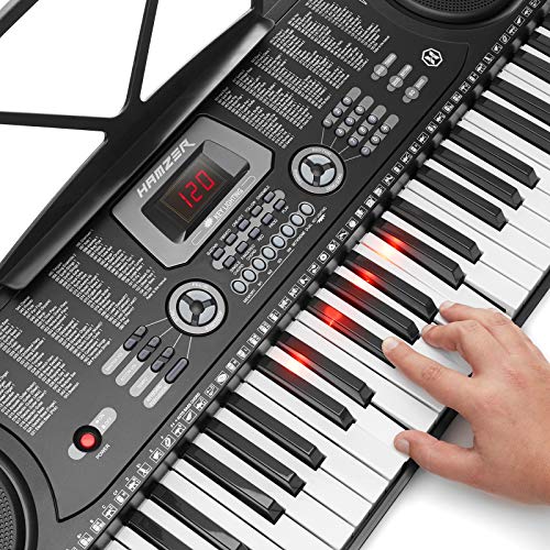 Unleash Musical Mastery with Hamzer 61-Key Electronic Keyboard - Portable Digital Piano for Learning and Entertainment! ??