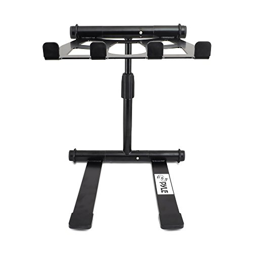 Pyle Portable Folding Laptop Stand - Standing Table with Adjustable Angle