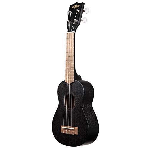 Kala Black Satin Mahogany Soprano Ukulele Bundle
