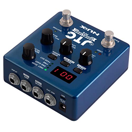 NUX JTC PRO Drum Loop PRO Dual Switch Looper Pedal 6 hours recording time