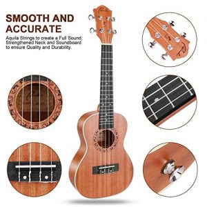 Concert Ukulele Ranch 23 inch Professional Wooden ukelele Instrument Kit - Image 4