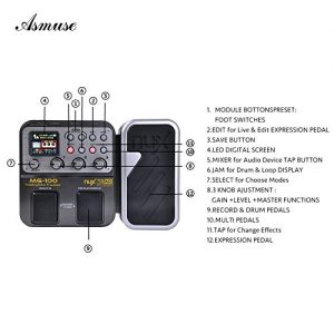MG-100 Professional Multi-Effects Pedal Processor Musical Instrument Parts - Image 2