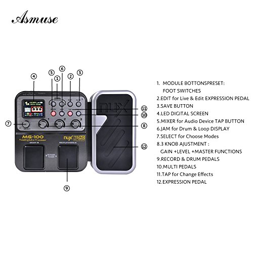 MG-100 Professional Multi-Effects Pedal Processor Musical Instrument Parts