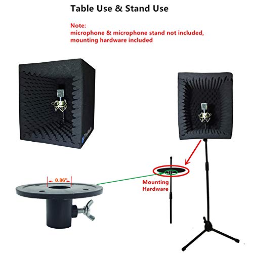 TroyStudio Portable Sound Recording Vocal Booth - Acoustic Isolation for Clear Recordings