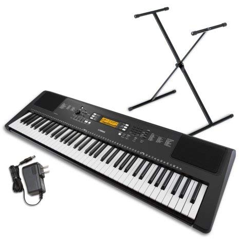 Yamaha 76-Key Portable Keyboard Bundle With Stand And Power Supply