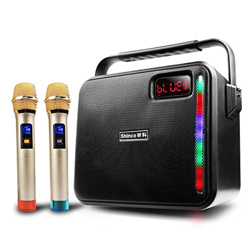 Shinco Portable PA System with 2 UHF Wireless Microphone