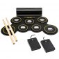 Ivation Portable Electronic Drum Pad - Digital Roll-Up Touch Sensitive