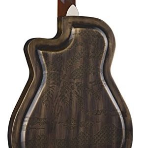 Unleash Rich Tones with Dean Brass-Plated Acoustic-Electric Resonator Guitar - Image 3