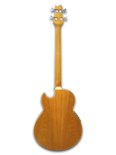 Smooth Sound, Sleek Style – 4 String Acoustic Electric Cutaway Bass Guitar