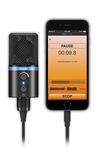 IK Multimedia iRig Mic Studio digital studio microphone for iPhone