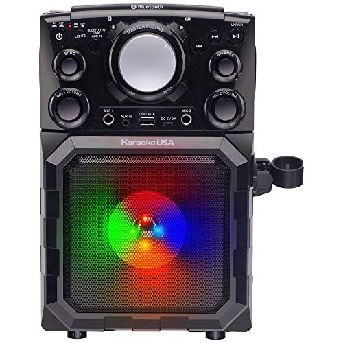Karaoke USA Portable MP3 Karaoke Player with Bluetooth