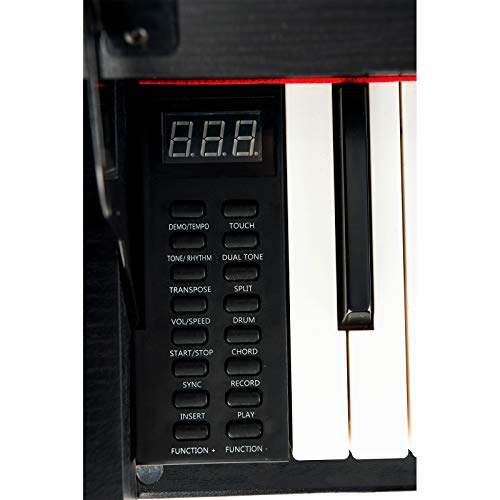 LAGRIMA 88 Key Weighted Digital Piano w/Bluetooth&MP3 Function