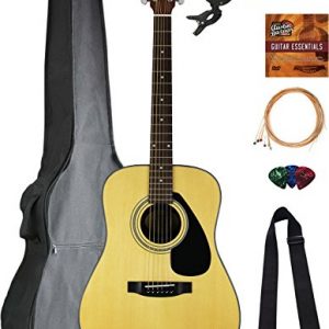 Yamaha Dreadnought Acoustic Guitar Bundle with Gig Bag