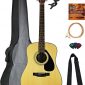 Yamaha Dreadnought Acoustic Guitar Bundle with Gig Bag