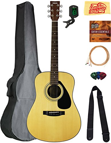 Yamaha Dreadnought Acoustic Guitar Bundle with Gig Bag
