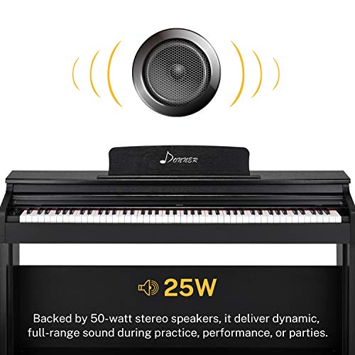 Donne Digital Piano 88 Key Weighted, Electric Piano
