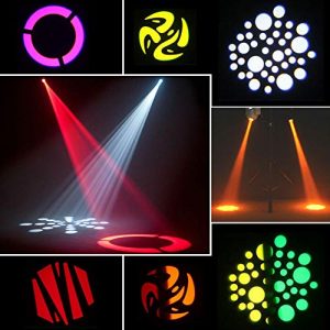 U`King 2PCS Stage Lights Moving Head Light 8 Gobos 8 Colors - Image 3