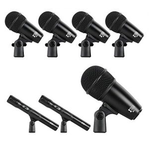 XTUGA New 7-Piece Wired Dynamic Drum Mic Kit (Whole Metal) - Image 3