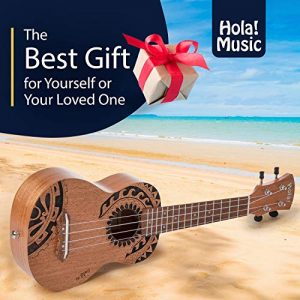 Hola! Music HM-121TT+ Soprano Ukulele – Mahogany Body, Tribal Tattoo, Aquila Strings - Image 4