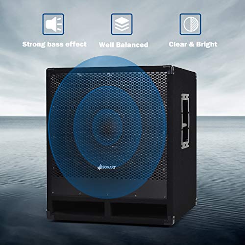 Costzon 2000 Watts 15" Active Powered PA DJ/Pro Subwoofer