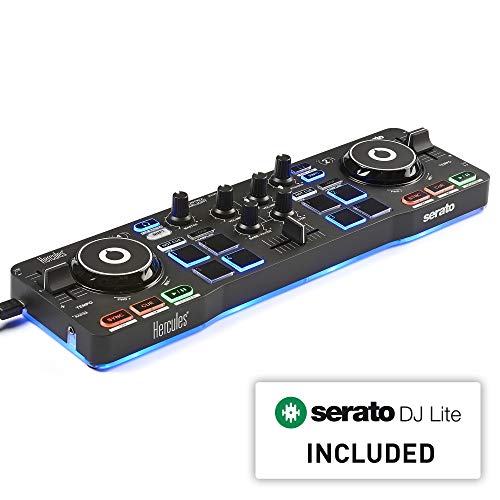 Hercules DJControl Starlight | Pocket USB DJ Controller with Serato DJ Lite